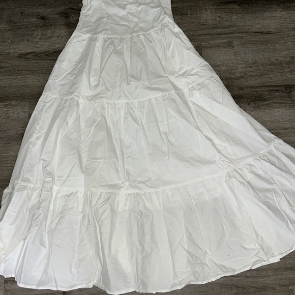 Moon River Corset Top Button Down Tiered Maxi Dress - Picture 8 of 11